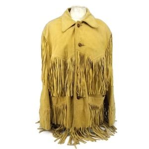Practical Sportswear Vintage Suede Fringe Jacket